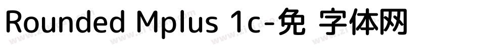 Rounded Mplus 1c字体转换